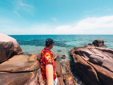 Travel to tropical islands in summer and holidays.の写真素材