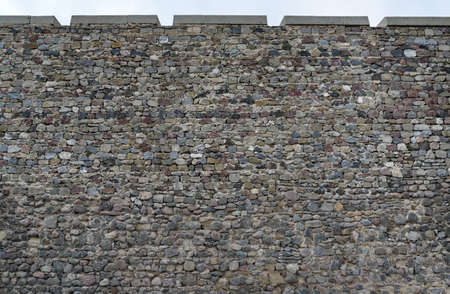 old stonework of the fortress wallの写真素材