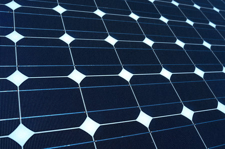 texture tilted blue solar panels