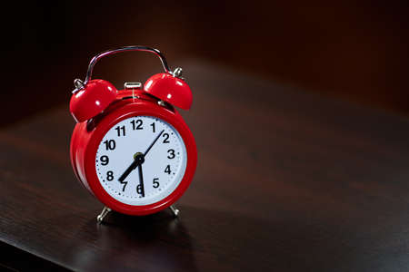 a half past seven on the alarm clockの写真素材