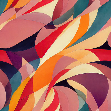 seamless boho pattern with colourful polygons