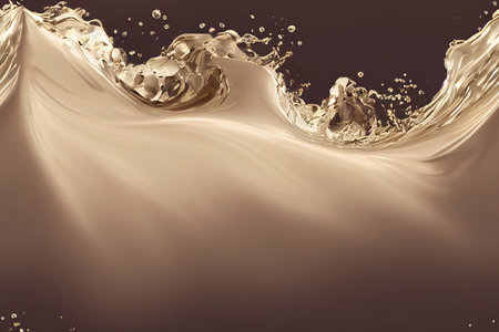 liquid surface with splashes and drops, seamless water textureの写真素材