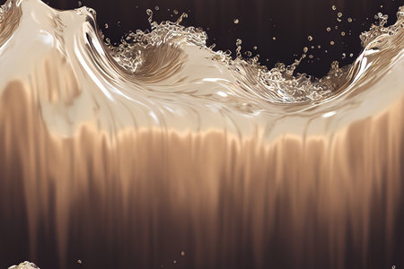 Splashes and drips on a liquid surface, smooth water texture. seamlessの写真素材