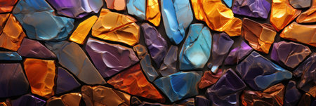 Abstract metallic shards showcasing material science.の素材