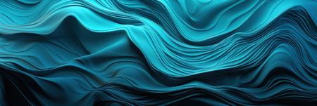 Wavy blue texture representing material science design.の素材