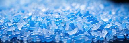 Close-up view of polypropylene polyamide granules.の素材