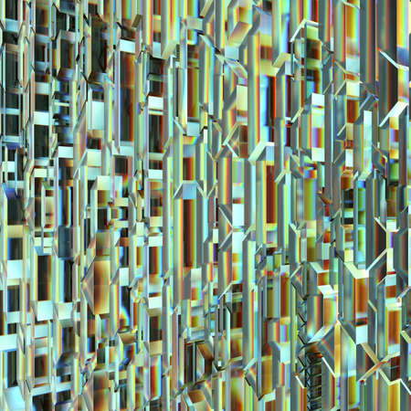 Abstract background texture pattern of tranparency dispersion geometric shapes 3d rendering 3d illustratoinの写真素材