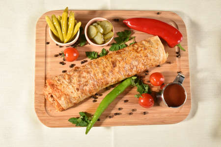 Chicken shawarmaの写真素材