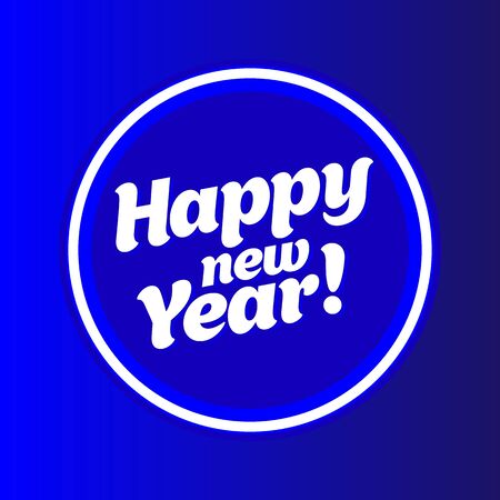 Christmas and New Year greeting card; Happy New Year Template for drawing a greeting card.のイラスト素材