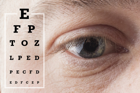 Eyes test chart. Close-upの写真素材