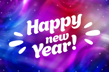 Abstract Christmas background with inscription Happy New Year. Copy spaceの写真素材