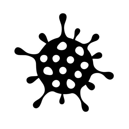 symbol of viruses, germs, bacteria icon isolated on a white background. Vectorのイラスト素材