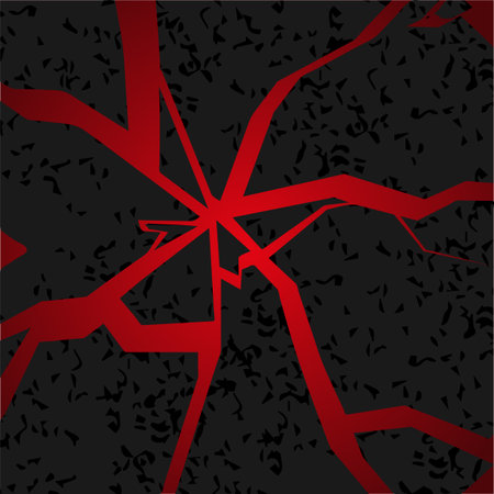 Abstract background with cracked ground and lava.のイラスト素材