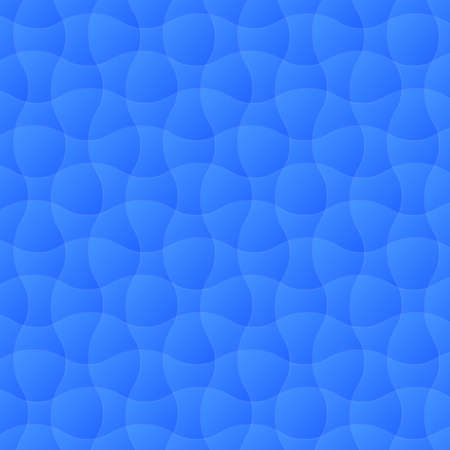 Smooth lines intersect with each other. blue in gradient style. Abstract background, texture. Vector, illustrationのイラスト素材