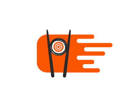 design element. Sushi japanese restaurantのイラスト素材