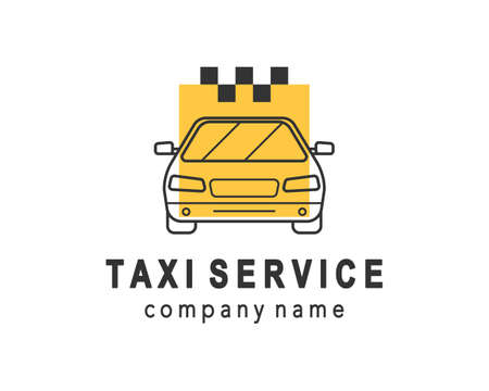 Taxi service logo designのイラスト素材