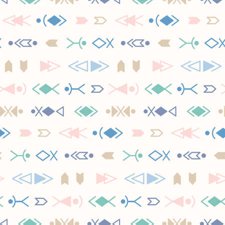 Vector Tribal Seamless Pattern Backgroundのイラスト素材