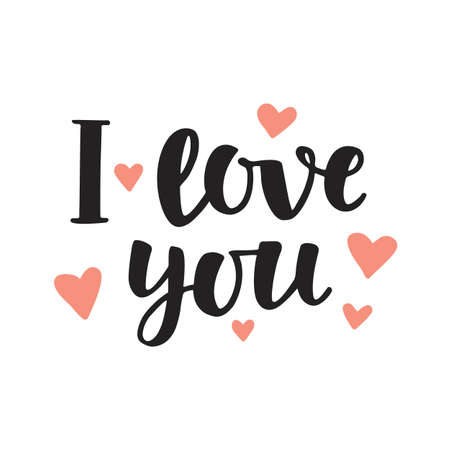 I Love You conceptのイラスト素材