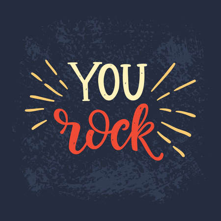 You Rock Valentines day cardのイラスト素材