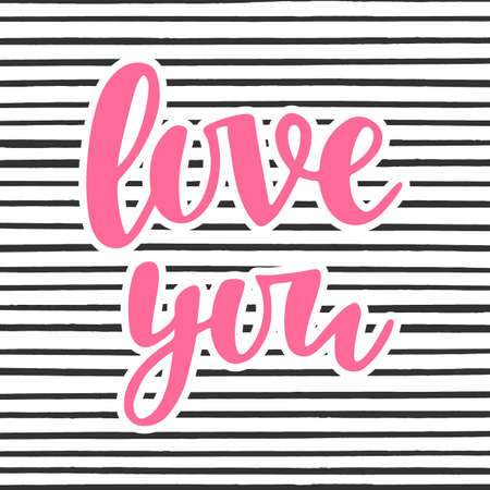 Love You posterのイラスト素材