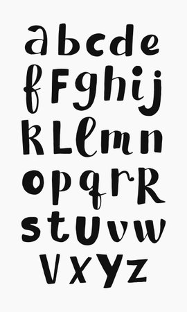 Vector ethnic Latin alphabet, Scandinavian styleのイラスト素材