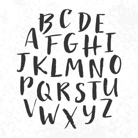 Hand drawn modern fontのイラスト素材