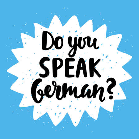Do you speak Germanのイラスト素材