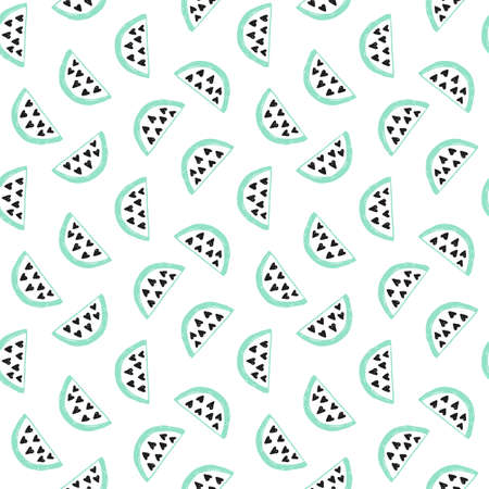 Watermelons seamless patternのイラスト素材