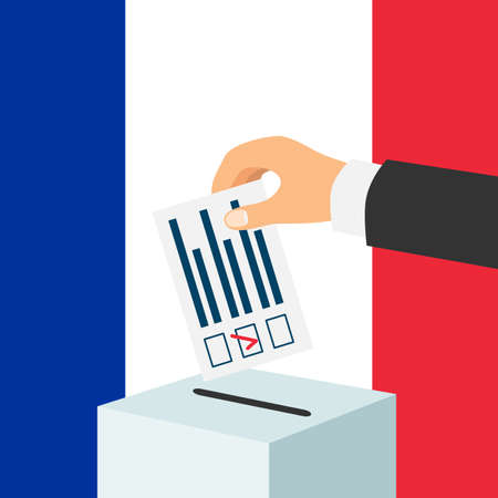 Election in France conceptのイラスト素材