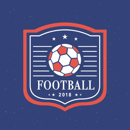 Vector Football 2018 Logo Template Setのイラスト素材