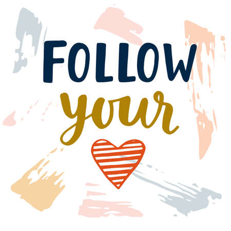 Follow your heartのイラスト素材