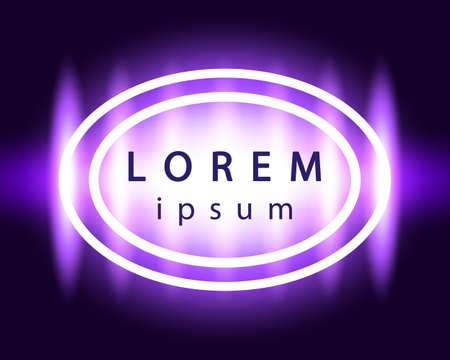 Abstract neon glowing background in violet electric colorのイラスト素材