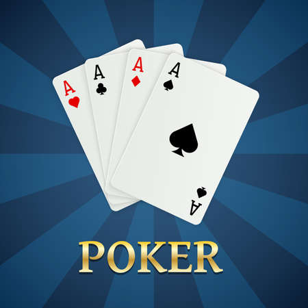 Poker cards. Gambling concept, casino mobile appsのイラスト素材