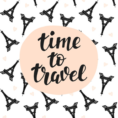 Time To Travel Hand lettering.