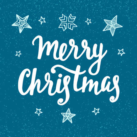Merry Christmas vintage styleのイラスト素材