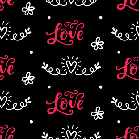 Set of Valentines Day hand drawn doodles iconsのイラスト素材