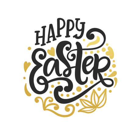 Happy Easter banner greeting card templateのイラスト素材