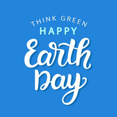 Happy Earth Day poster templateのイラスト素材