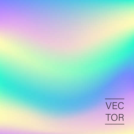 Holographic fashion pastel abstract background Vector illustration.のイラスト素材