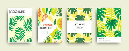 Tropic nature exotic covers templates set