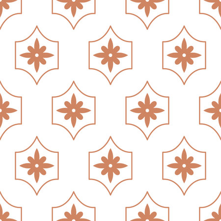Vector geometric Islamic seamless pattern