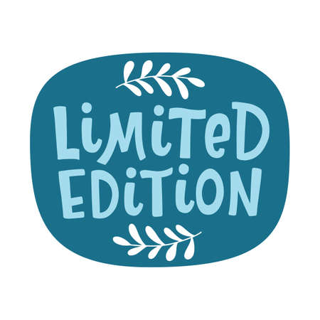 Limited Edition Lettering Phrase Sloganのイラスト素材