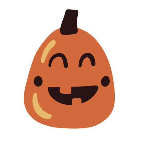 Halloween Pumpkin Lantern Shapeのイラスト素材