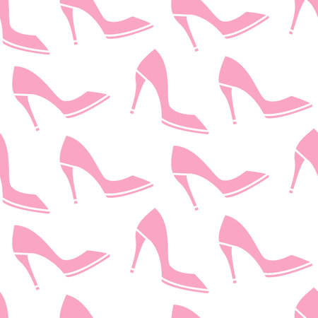 Fashion shoes seamless patternのイラスト素材