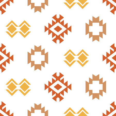 Southwestern Aztec Seamless Pattern. Navajo Printのイラスト素材