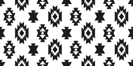 Southwestern Aztec Seamless Pattern. Navajo Printのイラスト素材