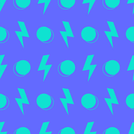 90s Trendy Geometric Memphis Seamless Pattern