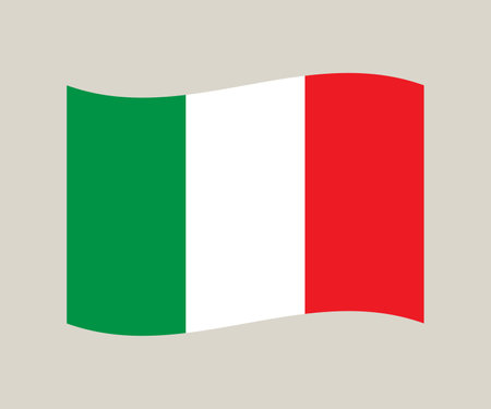 Flag of Italy Country Vector Illustration Emblemのイラスト素材