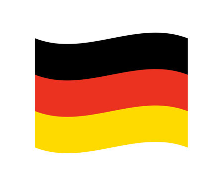 Flag of Germany Country Vector Illustration Emblemのイラスト素材