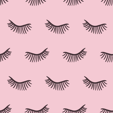 Eyes Seamless Pattern Beauty Eyelashes Background